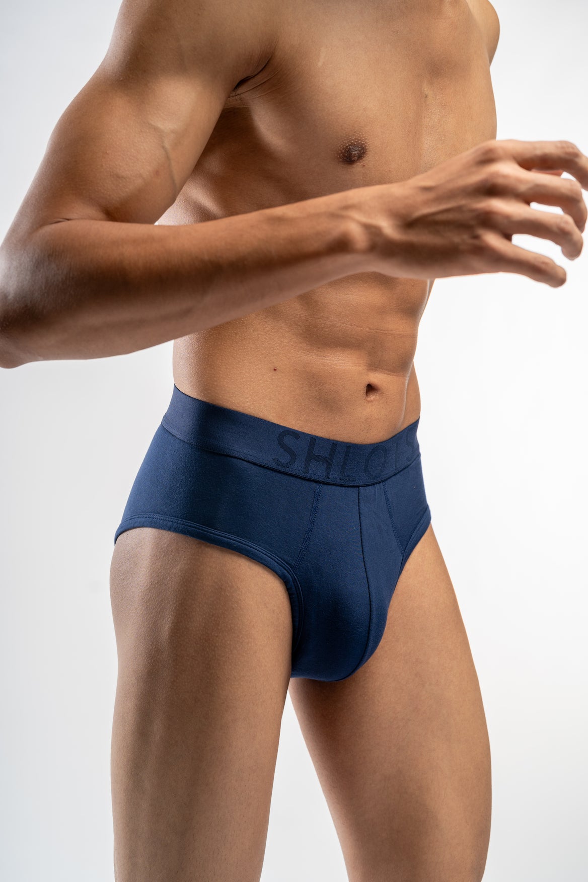 Solid Navy blue Briefs