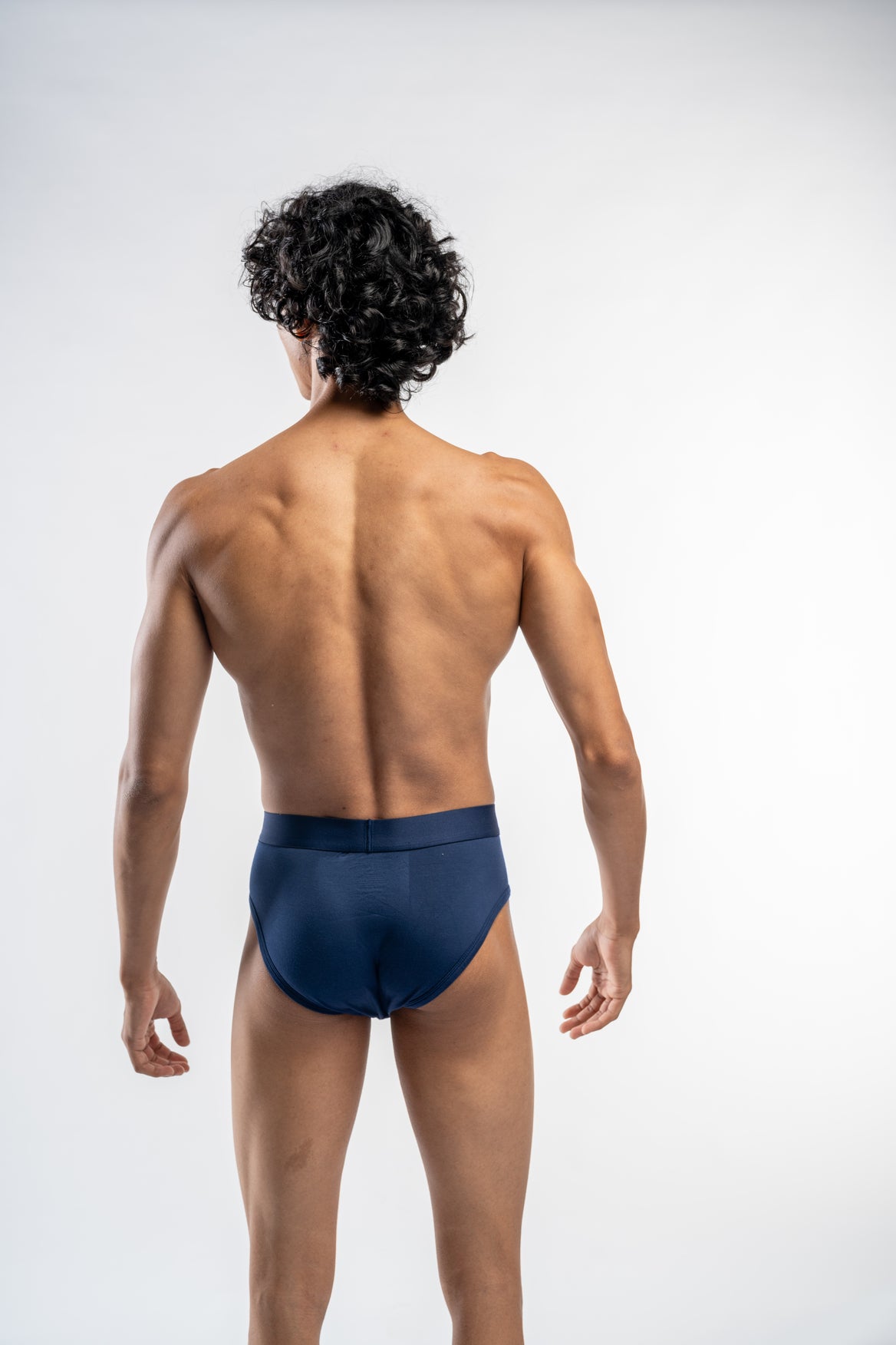 Solid Navy blue Briefs