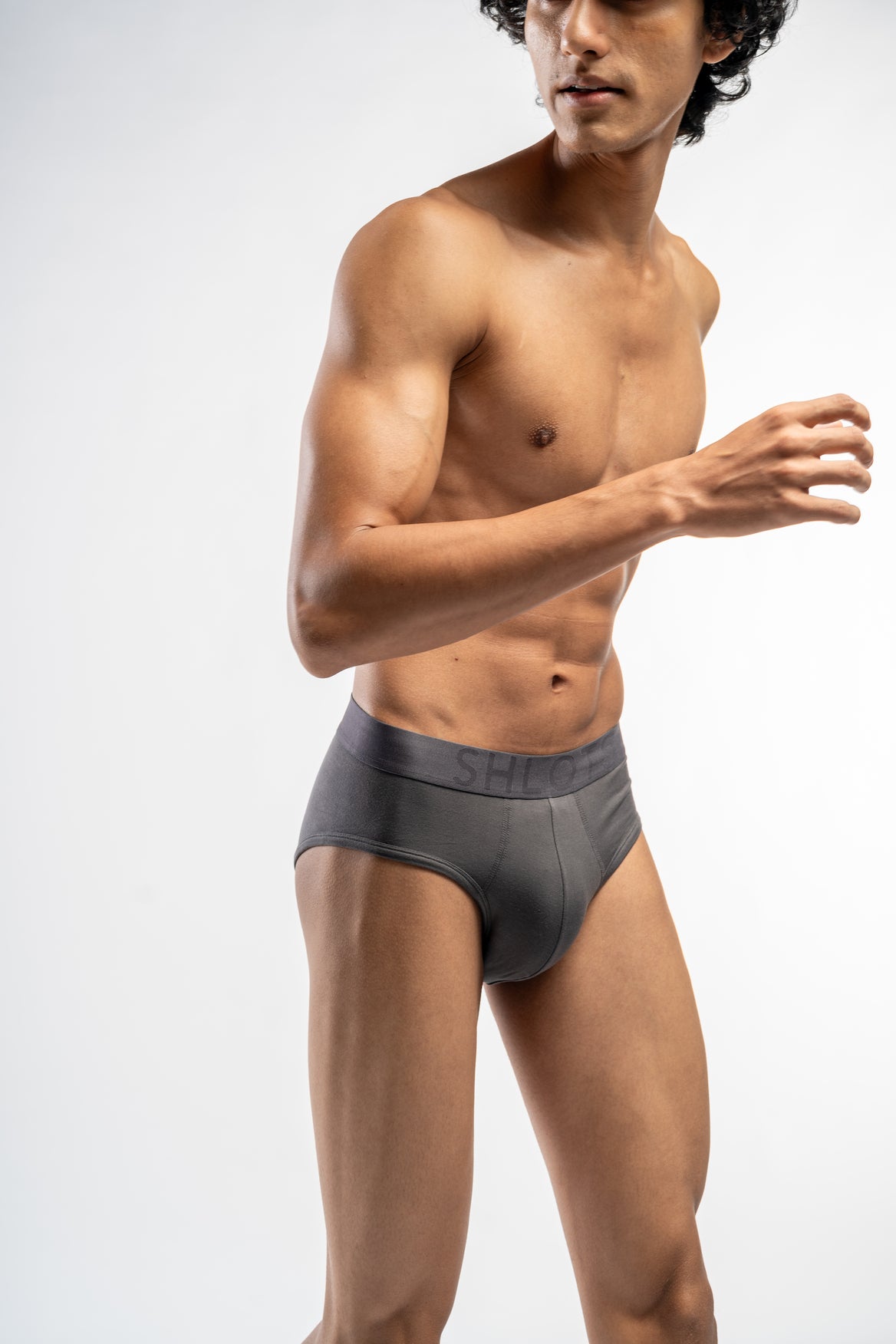 Solid Slate grey Briefs