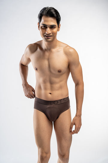 Solid Espresso Briefs