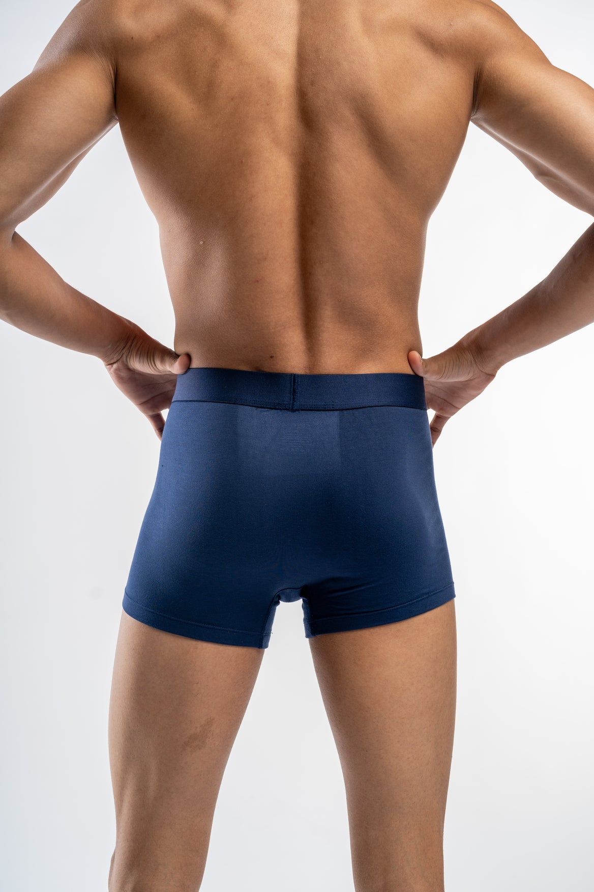 Solid Navy blue Trunks