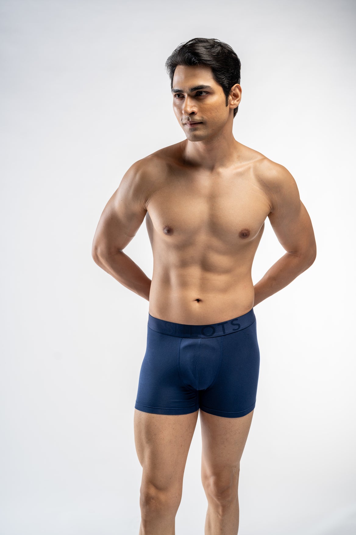 Solid Navy blue Trunks