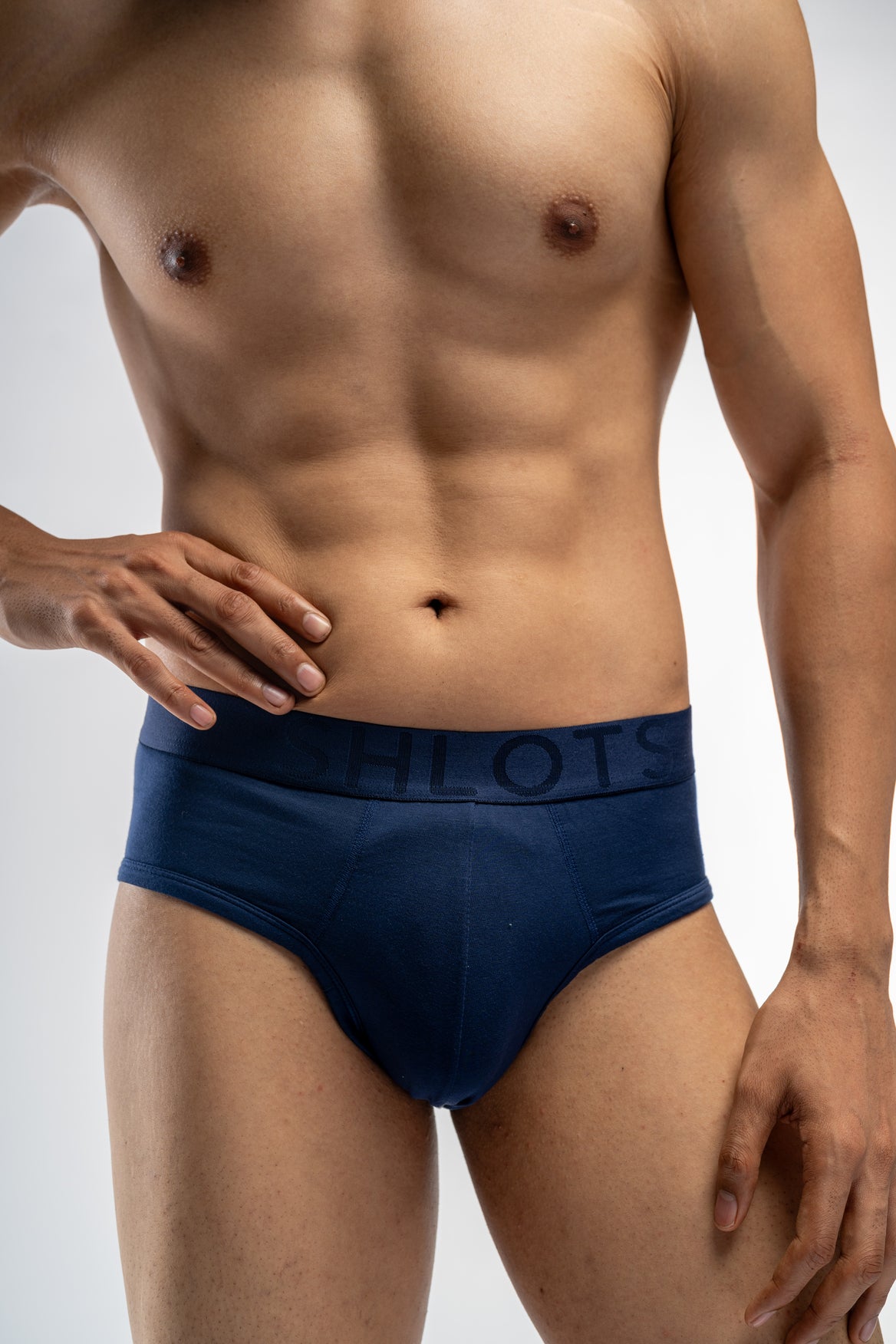 Solid Navy blue  Briefs